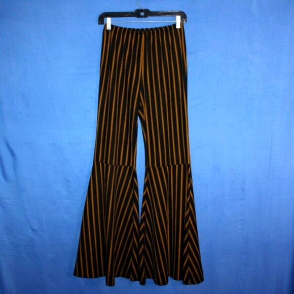 vamp Pants - VAMP Vintage Stripe Flare Pants Wide Leg Medium